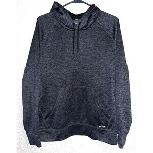 Dry Tek Gear Hooded Sweatshirt Men Sz Small Heather Gray